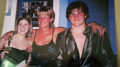Darla Strudy and her two children.