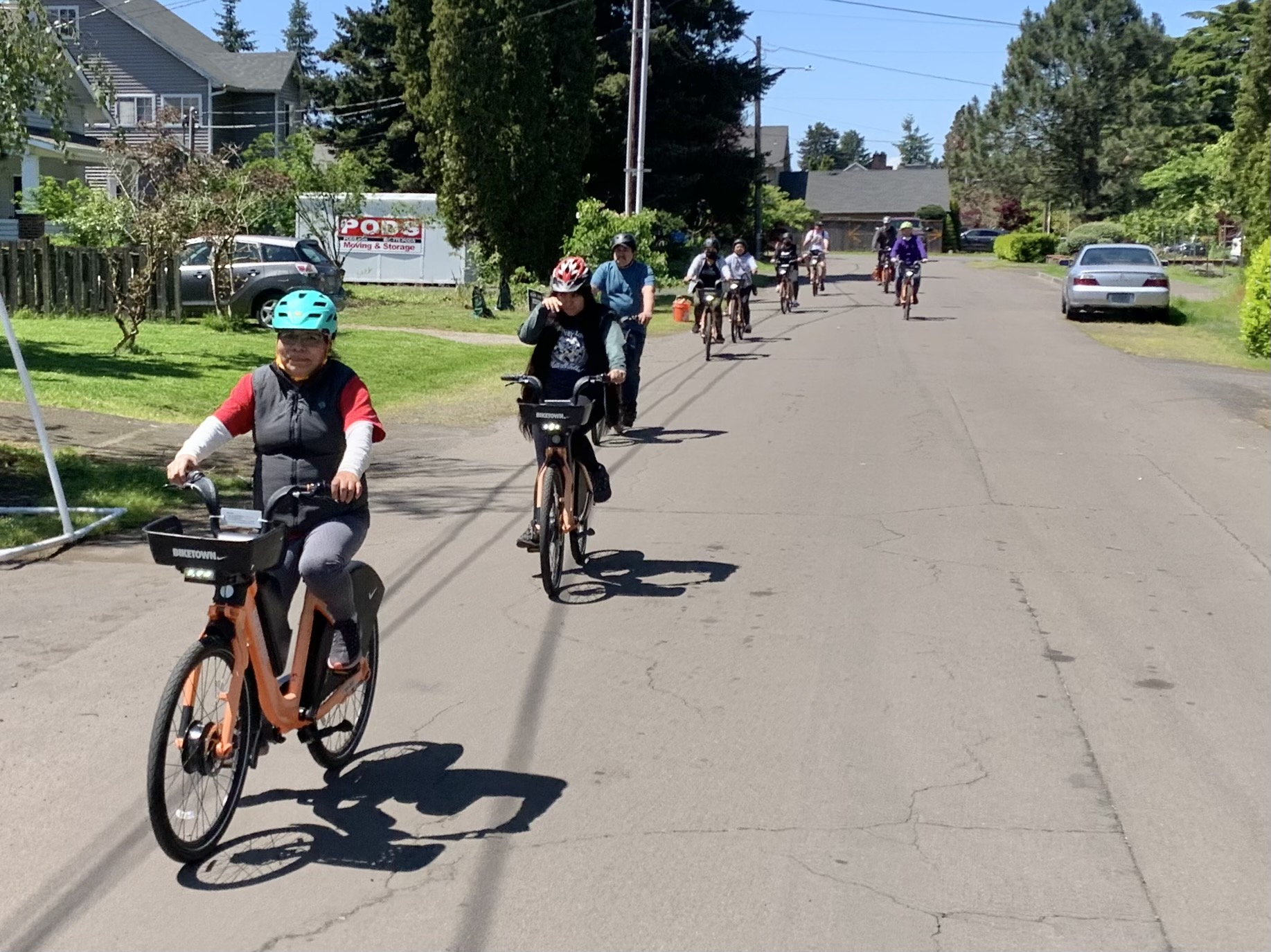 ABC group ride on BIKETOWN