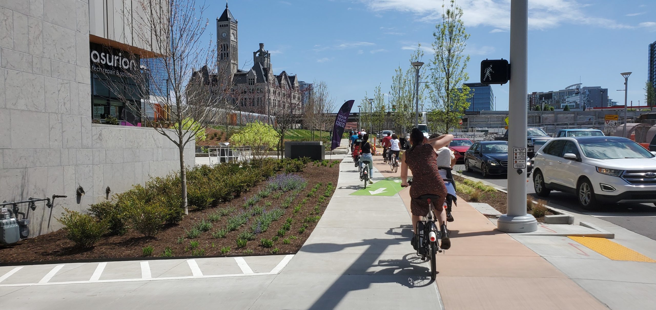 Civic Leaders on Bikes in Nashville