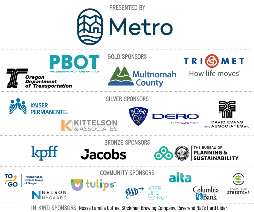 Oregon Active Transportation Summit 2023 sponsors