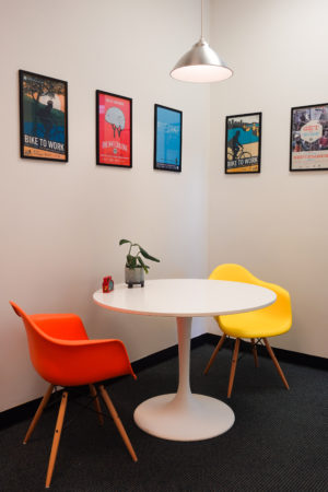 The Street Trust HUB conversation/dining nook